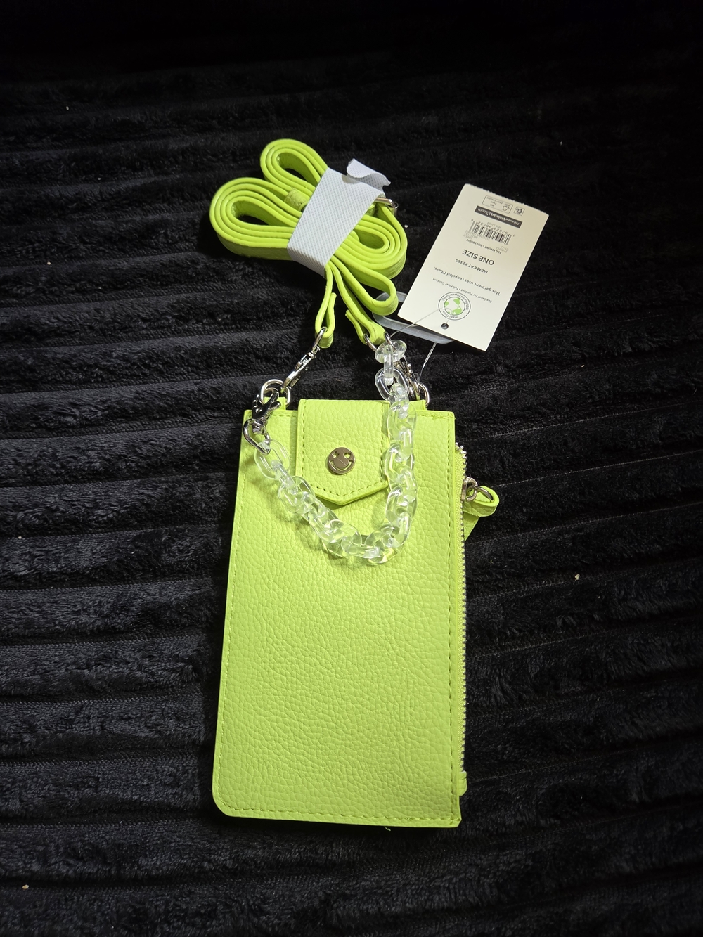 Neon Green Crossbody Phone Wallet - Brand Unspecified